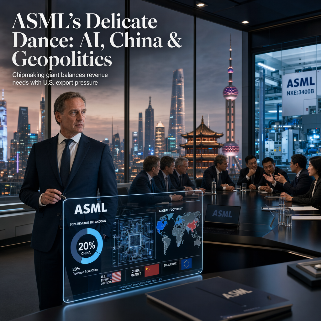 ASML Navigates U.S.-China AI Tensions as Chinese Sales Remain Key Revenue Driver