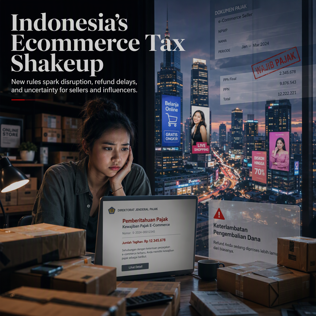 Indonesia's New Ecommerce and Influencer Taxes Spark Concern Among Online Sellers and Businesses