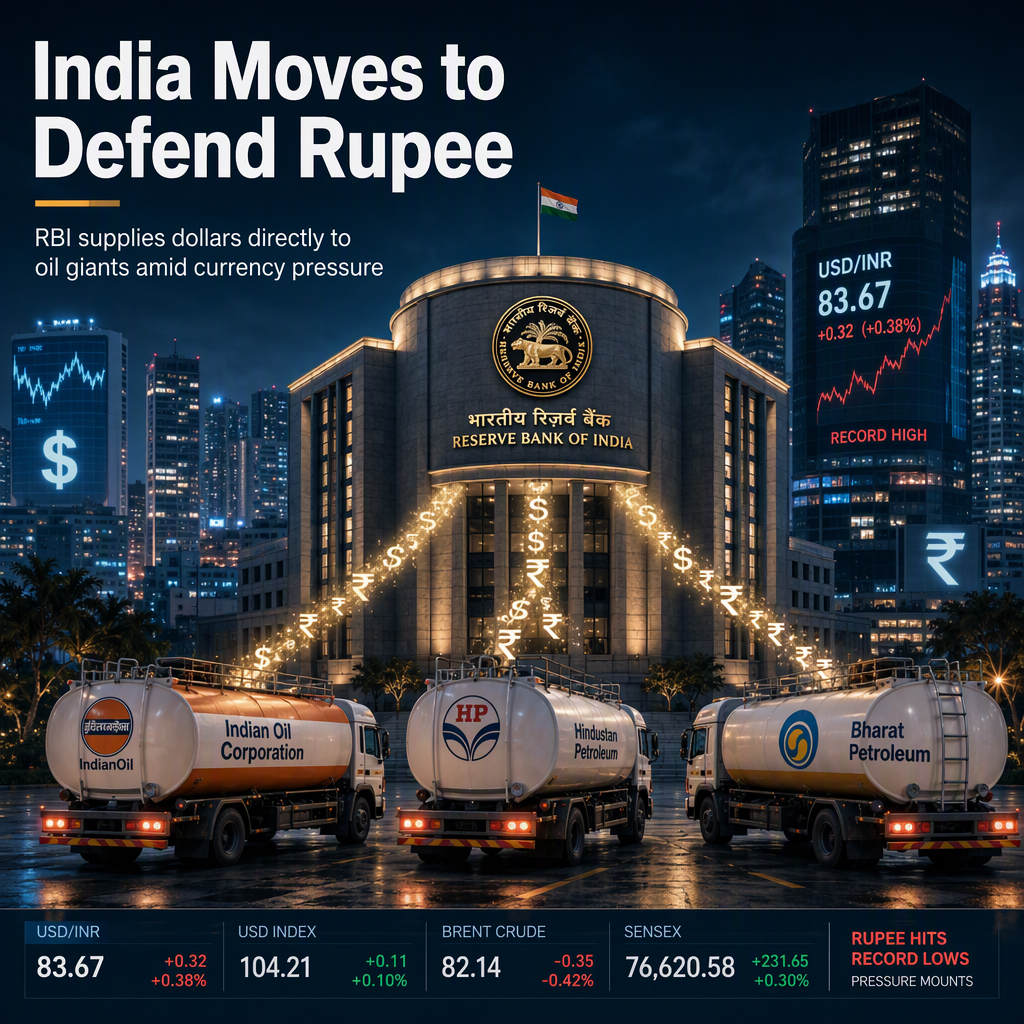 India Implements New Dollar Purchase Curbs to Support Rupee Amid Record Lows