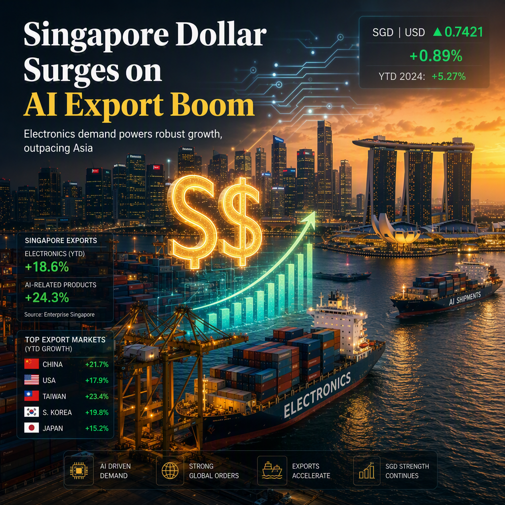 Singapore Dollar Strengthens on Robust AI-Driven Export Growth, Outperforming Regional Peers