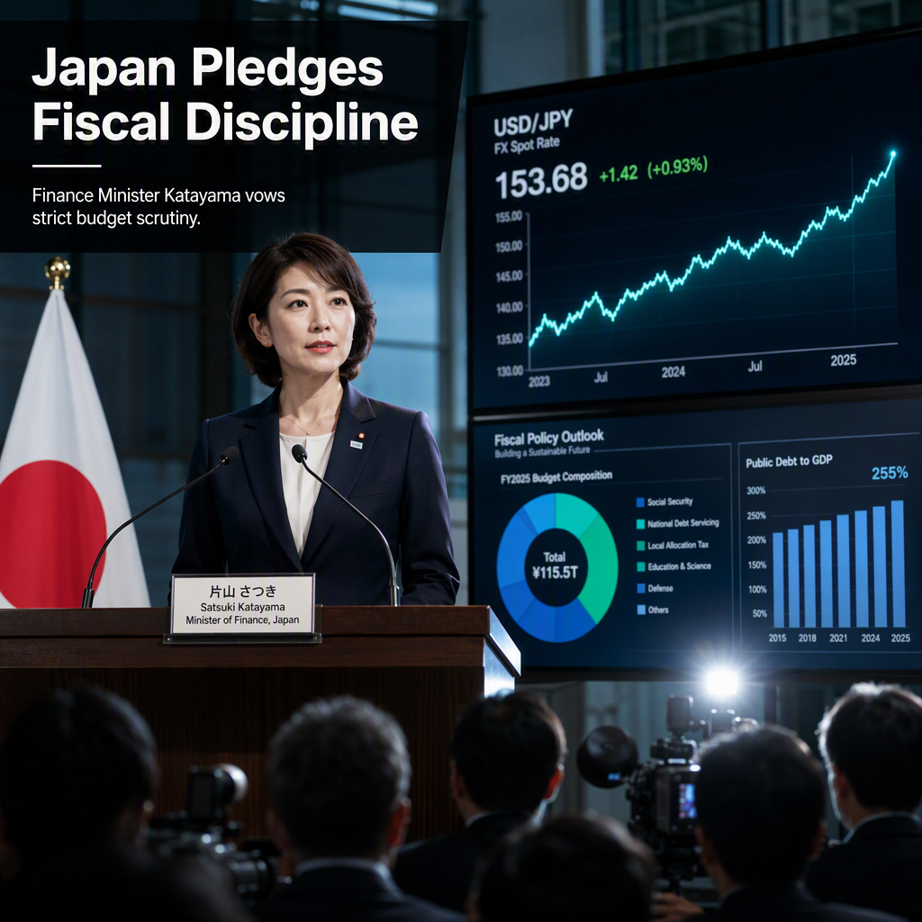 Japan’s Finance Minister Katayama Vows Strict Budget Scrutiny, Rejects Deficit Bonds for Tax Cut