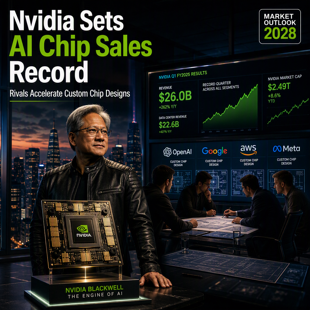 Nvidia Surges on Record AI Chip Sales, But Faces Rising Competition from OpenAI and Tech Giants