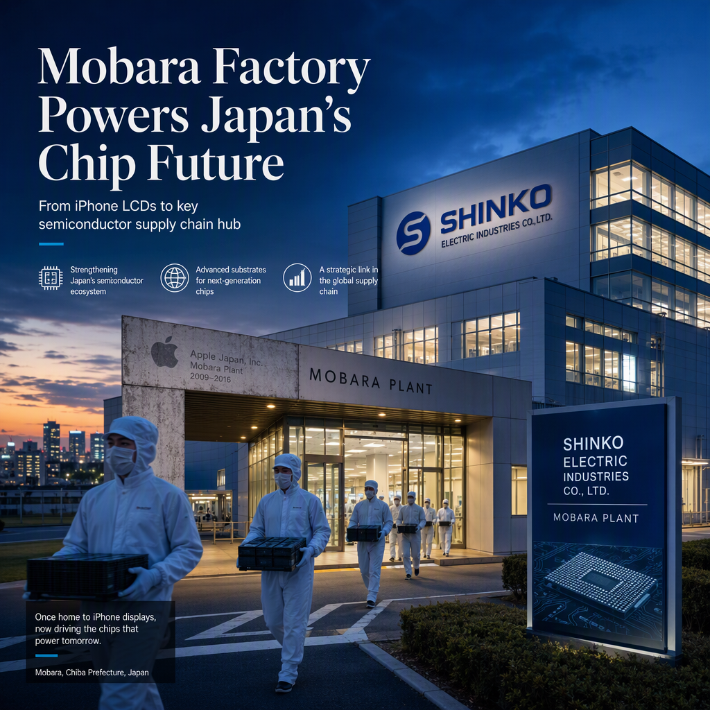 Former iPhone Display Plant in Japan Transforms into Key Chip Supply Chain Facility