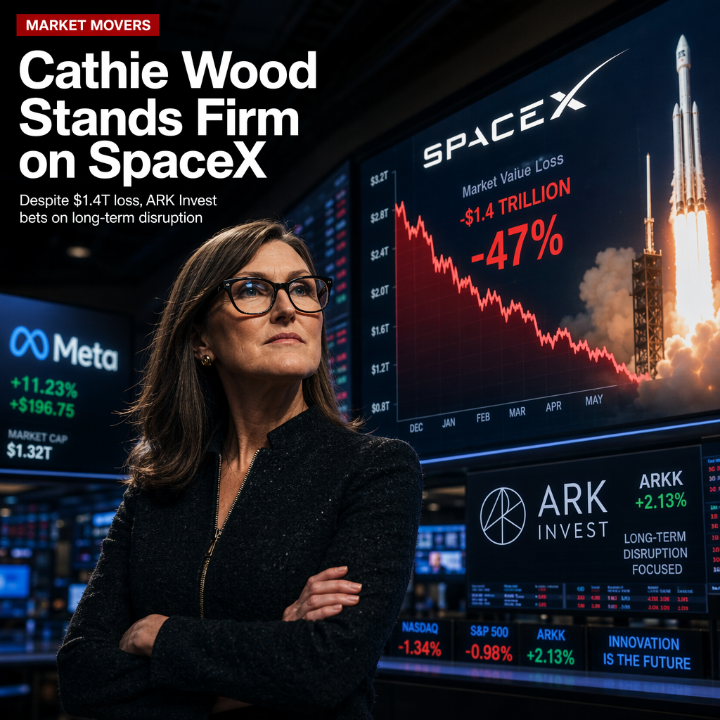 Cathie Wood Remains Bullish on SpaceX Despite 47% Stock Decline and $1.4 Trillion Market Value Loss