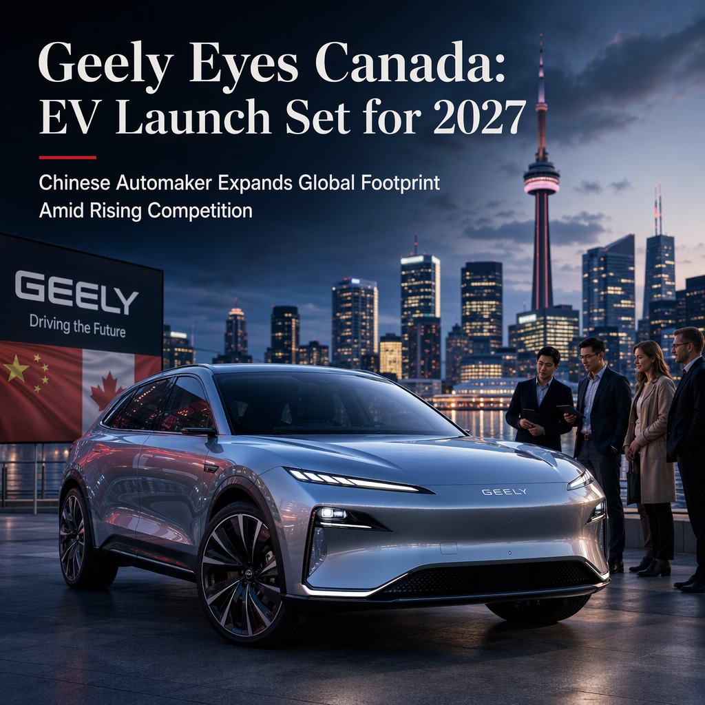 Geely Announces Canadian Market Entry, Plans First Vehicle Launch in 2027