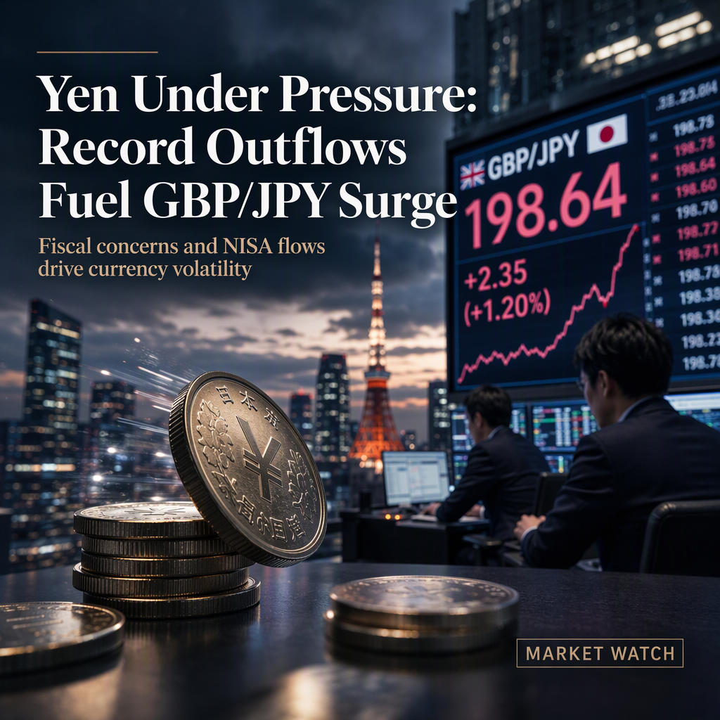 Record NISA-Driven Outflows and Fiscal Concerns Weigh on Japanese Yen as GBP/JPY Surges