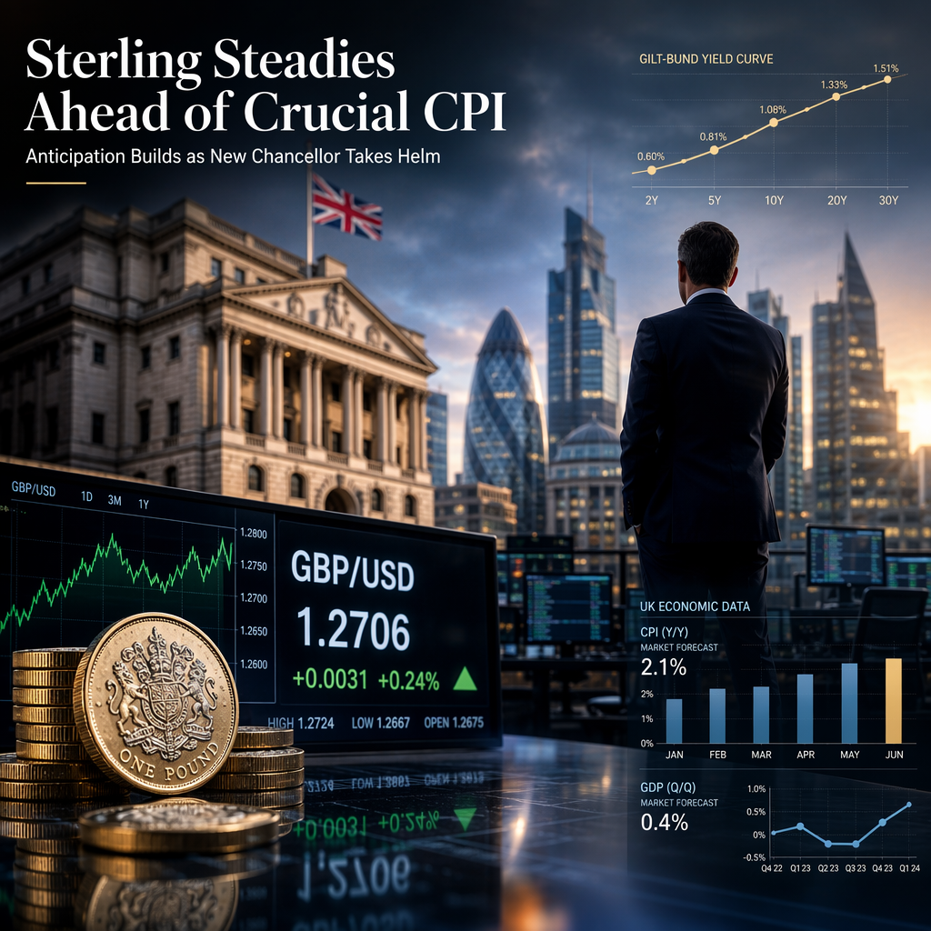 Sterling Holds Firm as Investors Await UK CPI Data and Assess New Chancellor's Impact