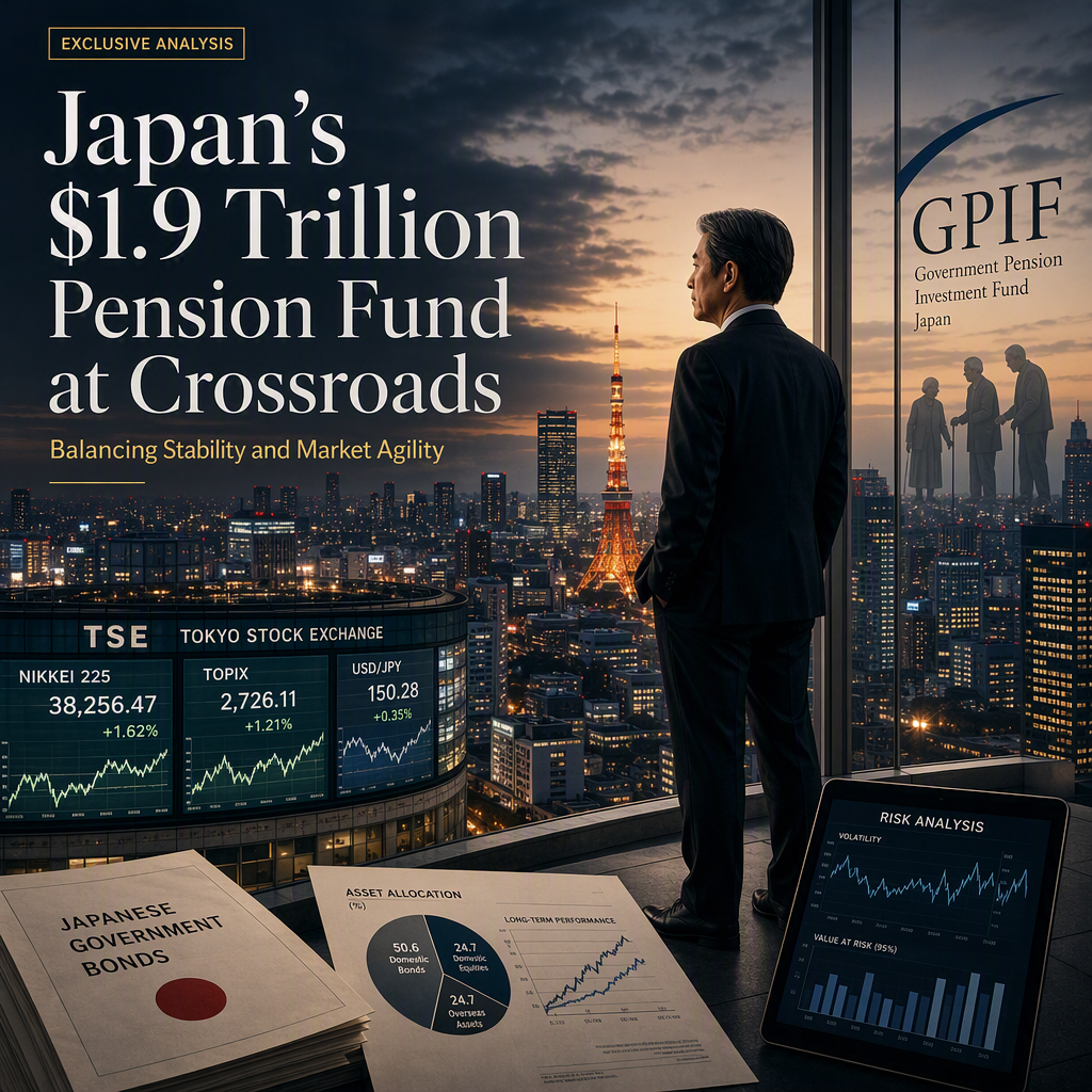 Japan’s $1.9 Trillion GPIF Faces Scrutiny Over Investment Strategy and Market Agility