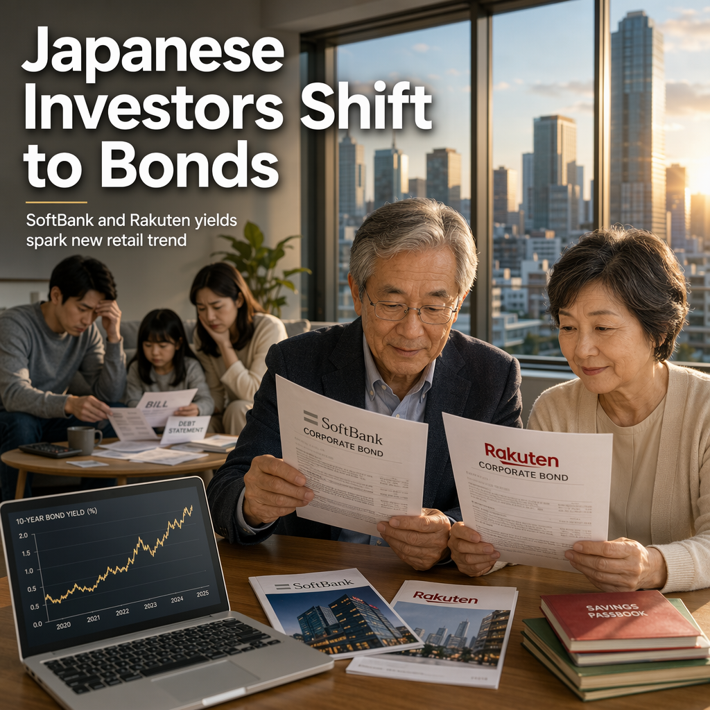 Japanese Retail Investors Flock to SoftBank and Rakuten Bonds Amid Rising Yields