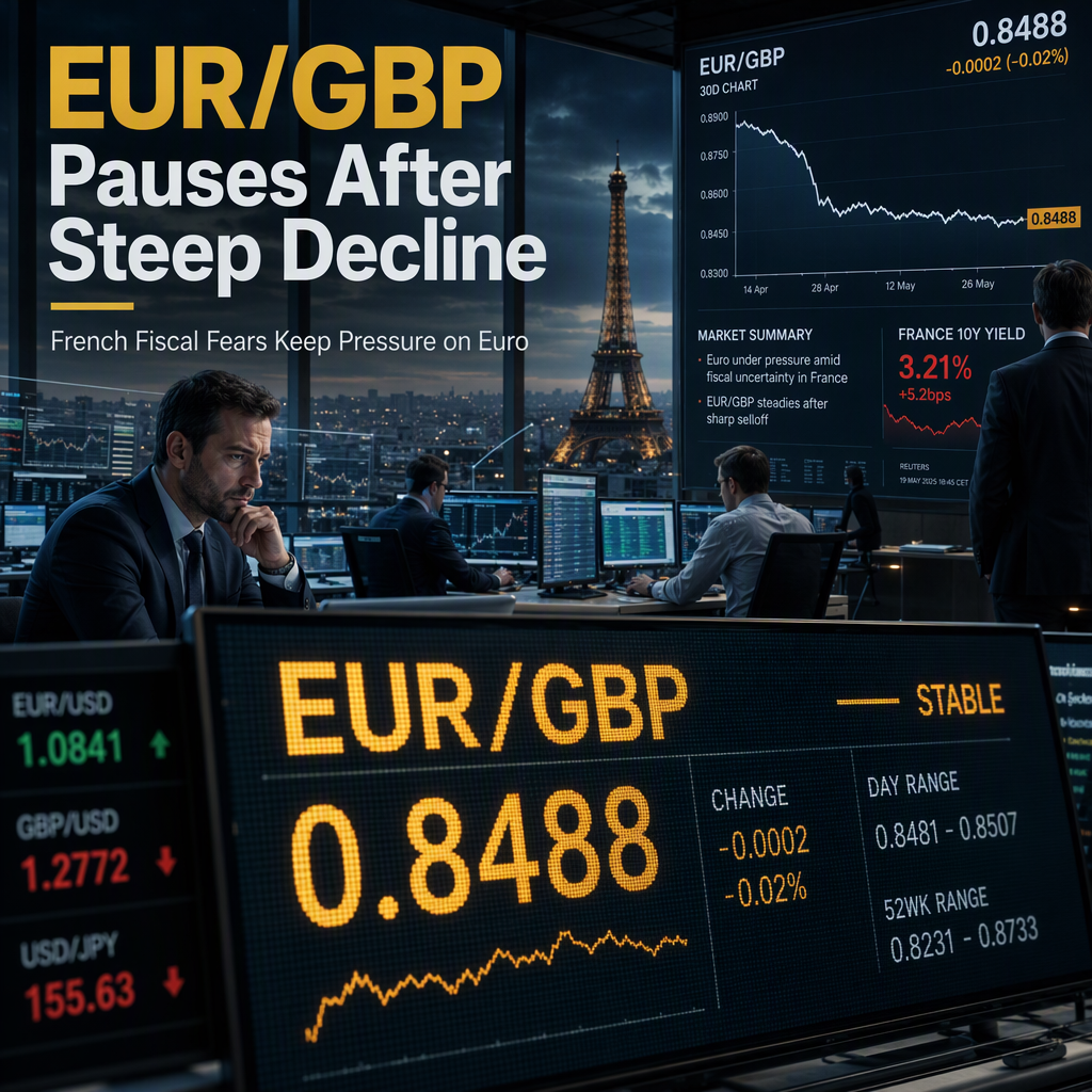 EUR/GBP Stabilizes After Seven-Day Selloff Amid French Fiscal Concerns and Analyst Downgrades