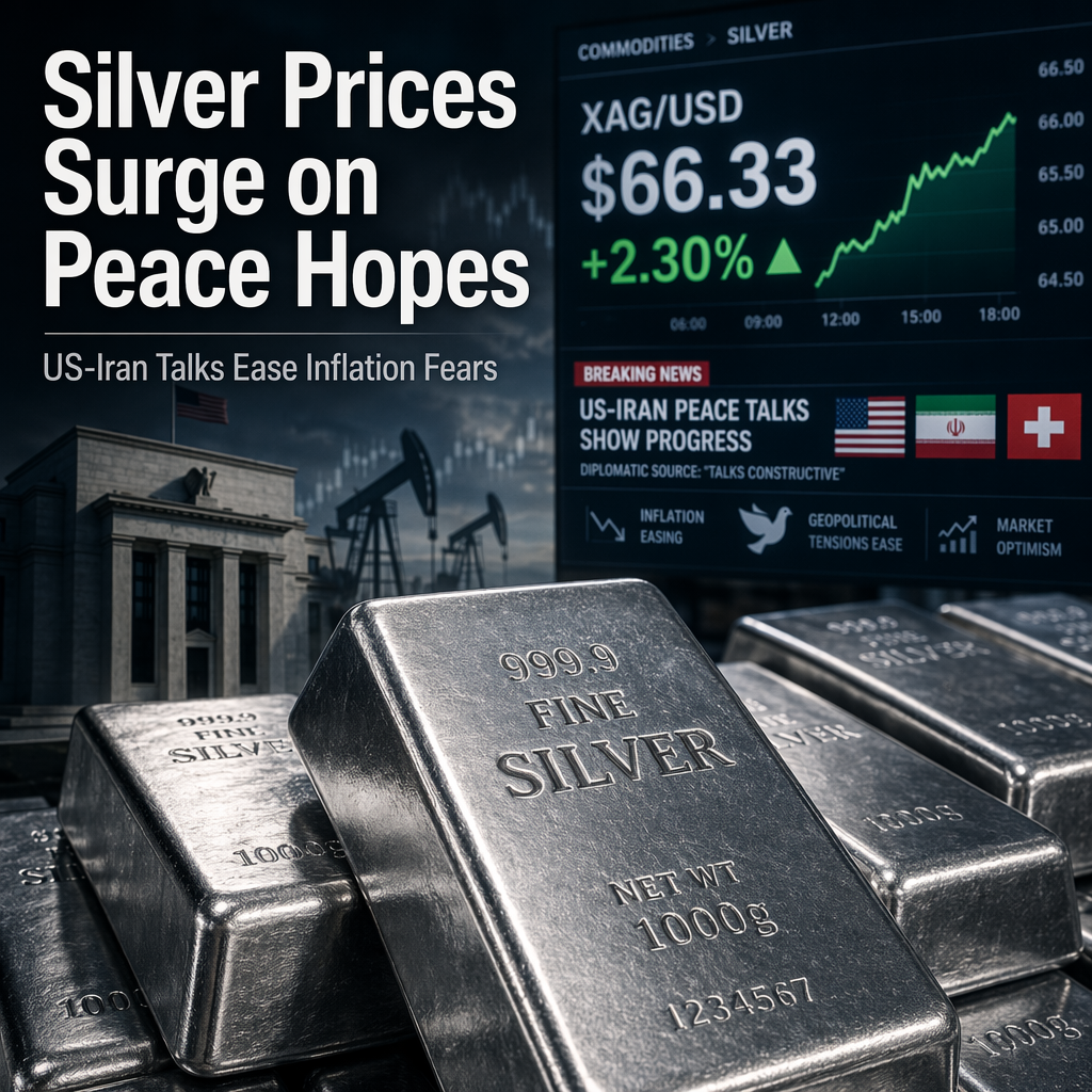 Silver Prices Surge Amid US-Iran Peace Progress and Easing Inflation Concerns