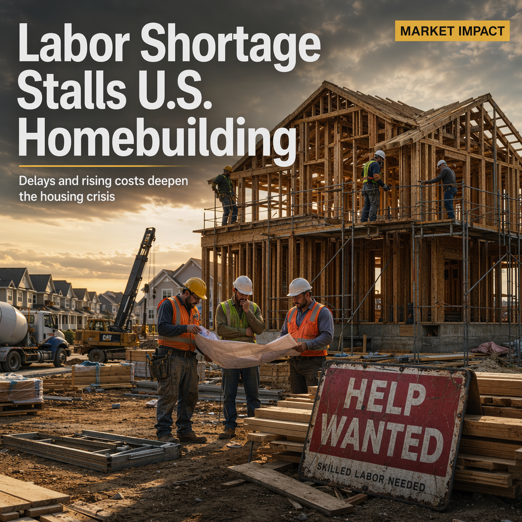 Critical Labor Shortage Drives Up U.S. Home Prices and Delays Construction