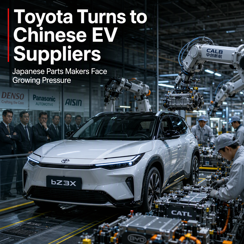 Toyota Shifts to Chinese Suppliers for China-Built EV, Pressuring Japanese Parts Makers