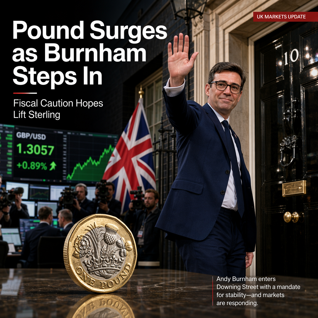 British Pound Rises as Andy Burnham Becomes UK Prime Minister Amid Fiscal Caution Hopes