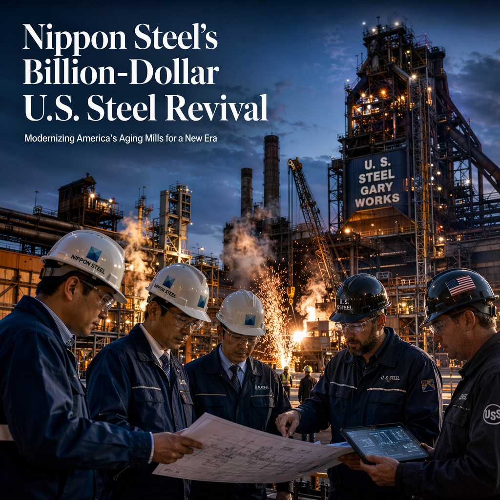 Nippon Steel Commits Billions to Revamp Aging U.S. Steel Mills After Acquisition