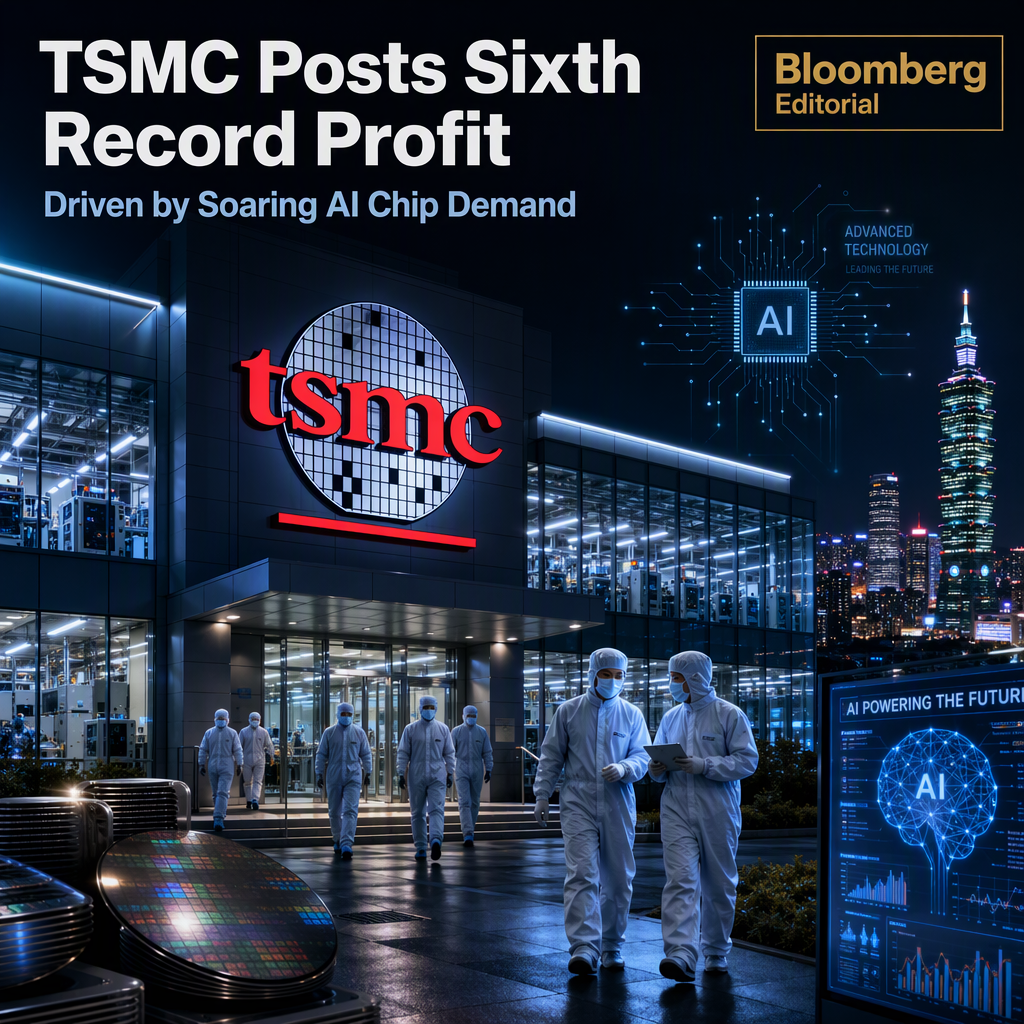 TSMC Achieves Sixth Consecutive Record Profit on Soaring AI Chip Demand