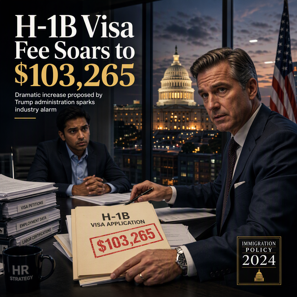 Trump Administration Proposes $103,265 Fee for New H-1B Visa Petitions