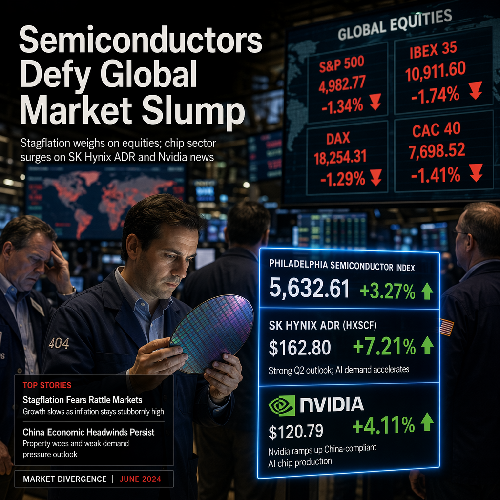 Stagflation Weighs on Global Equities as Semiconductor Sector Defies Downtrend