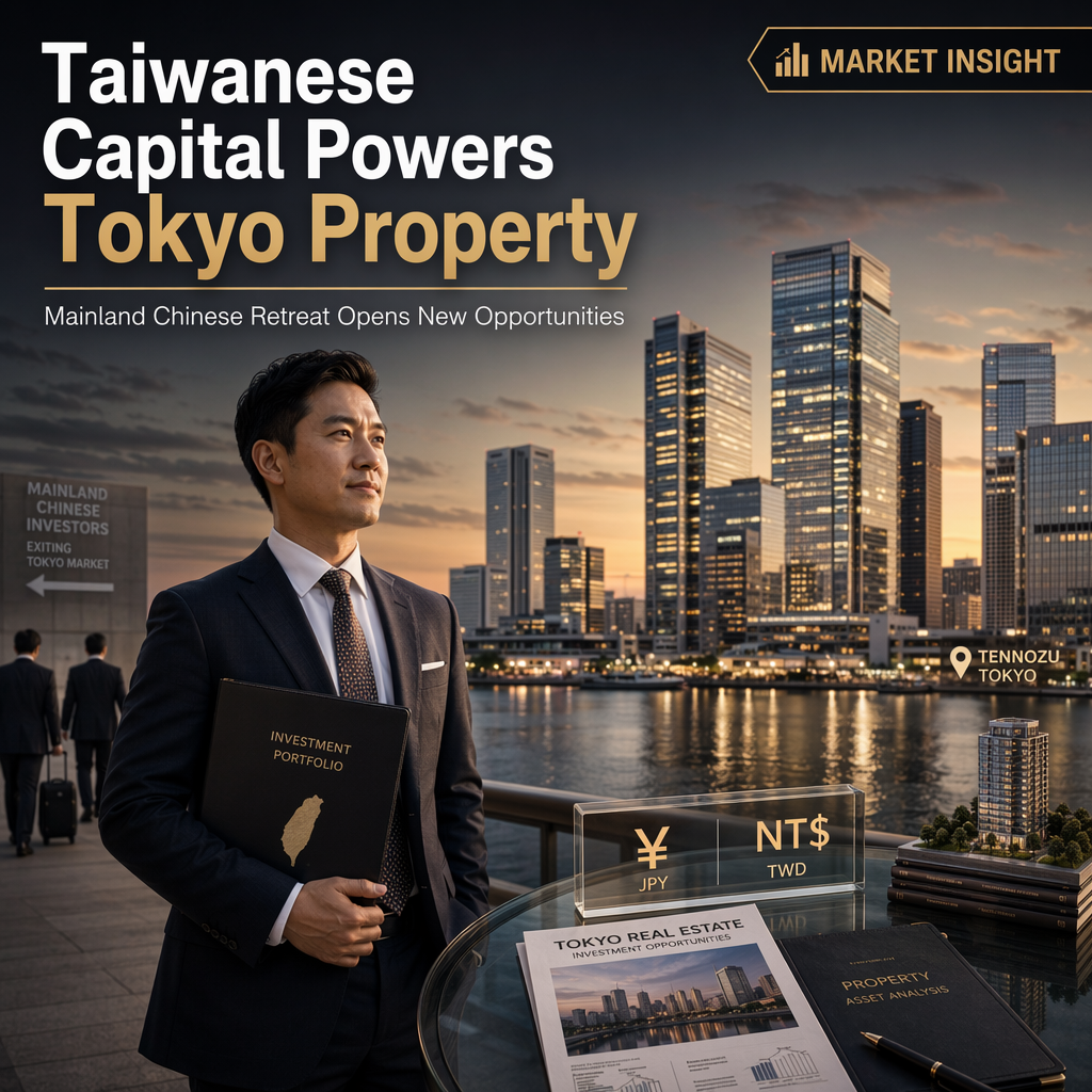 Taiwanese Investors Fuel Tokyo Real Estate Amid Mainland Chinese Retreat