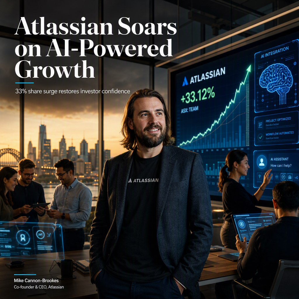 Atlassian Shares Soar 33% on Strong Sales Growth and AI Integration