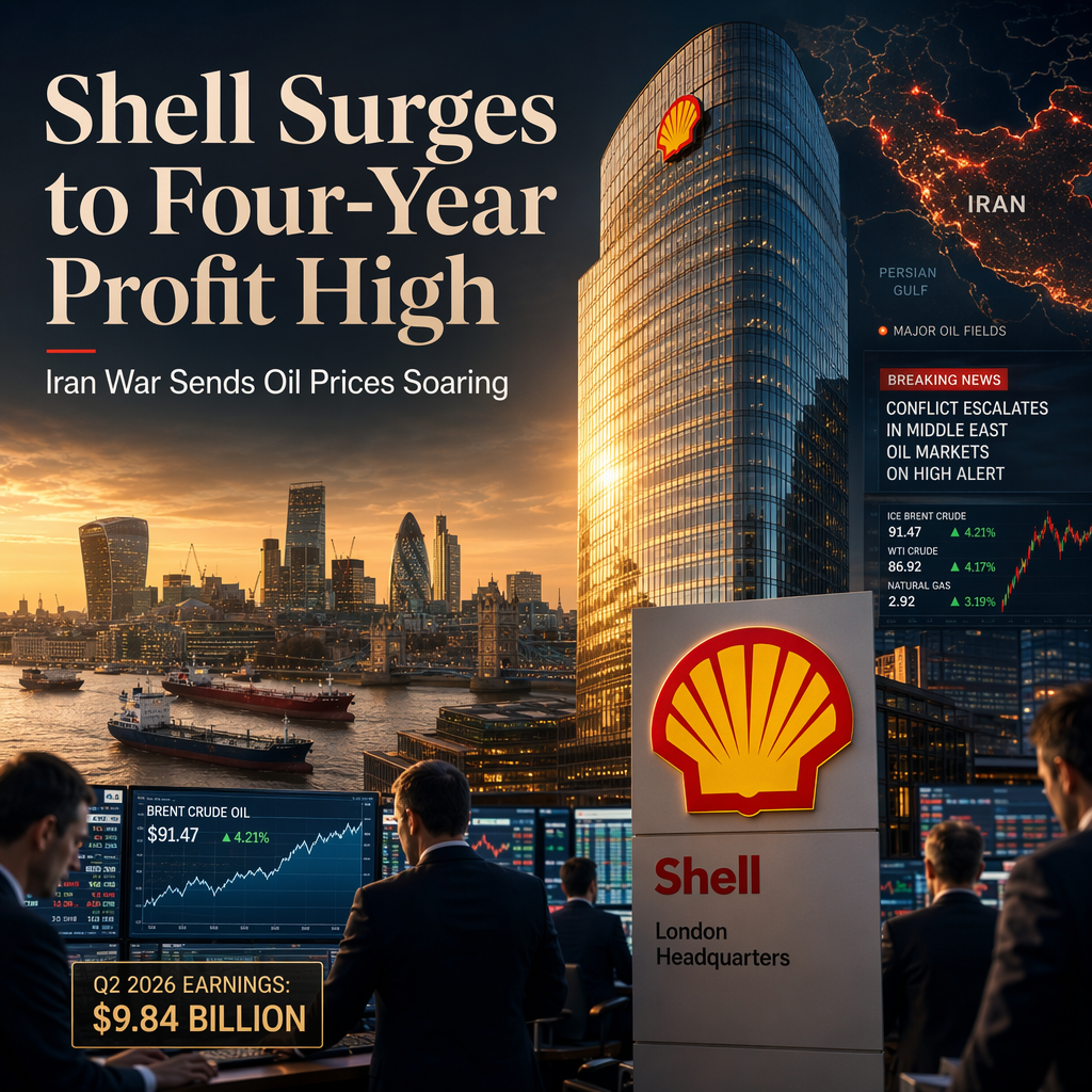 Shell Reports Highest Quarterly Profit Since 2022 as Iran War Drives Oil Prices Higher