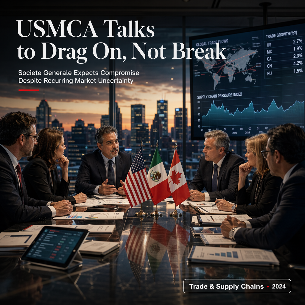 Societe Generale Sees Prolonged USMCA Negotiations, Not Agreement Rupture