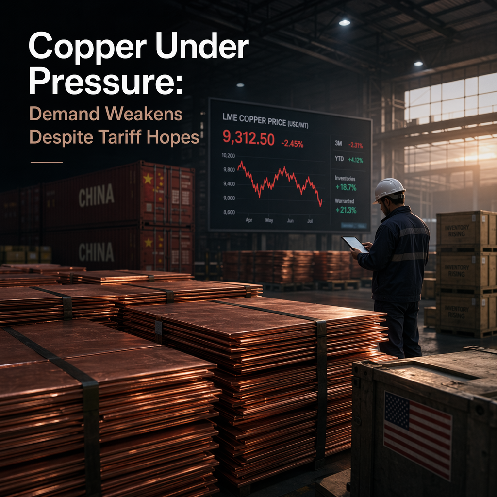 Copper Faces Demand Weakness Despite Potential Tariff Support, Says TD Securities