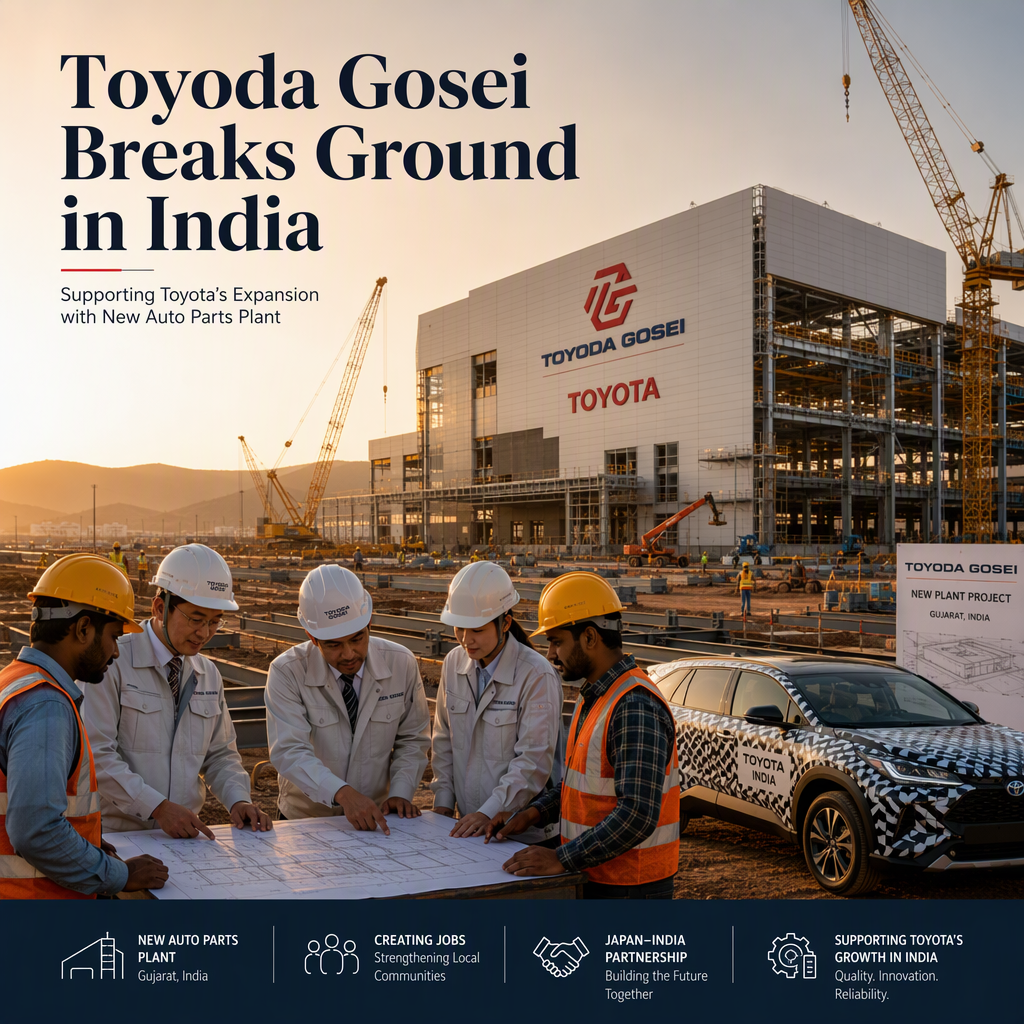 Toyoda Gosei to Build New Auto Parts Plant in India to Support Toyota's Expansion