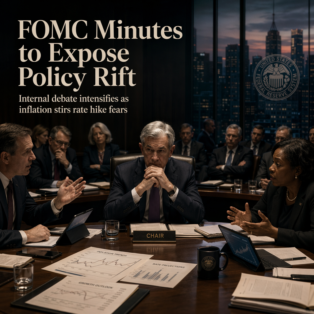 FOMC Minutes Expected to Reveal Internal Debate Over US Monetary Policy Amid Inflation Concerns