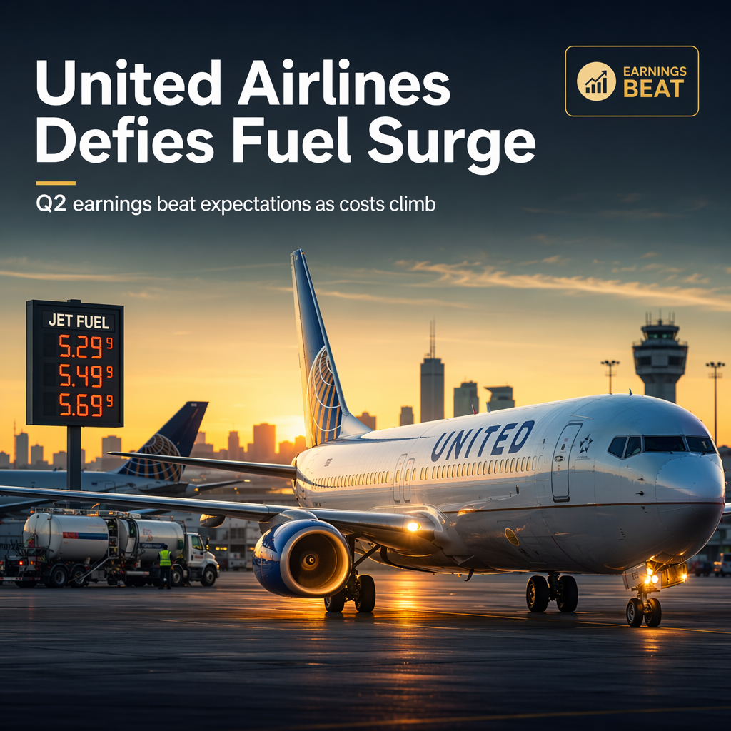United Airlines Surpasses Q2 Earnings Estimates Despite $6 Billion Fuel Cost Surge