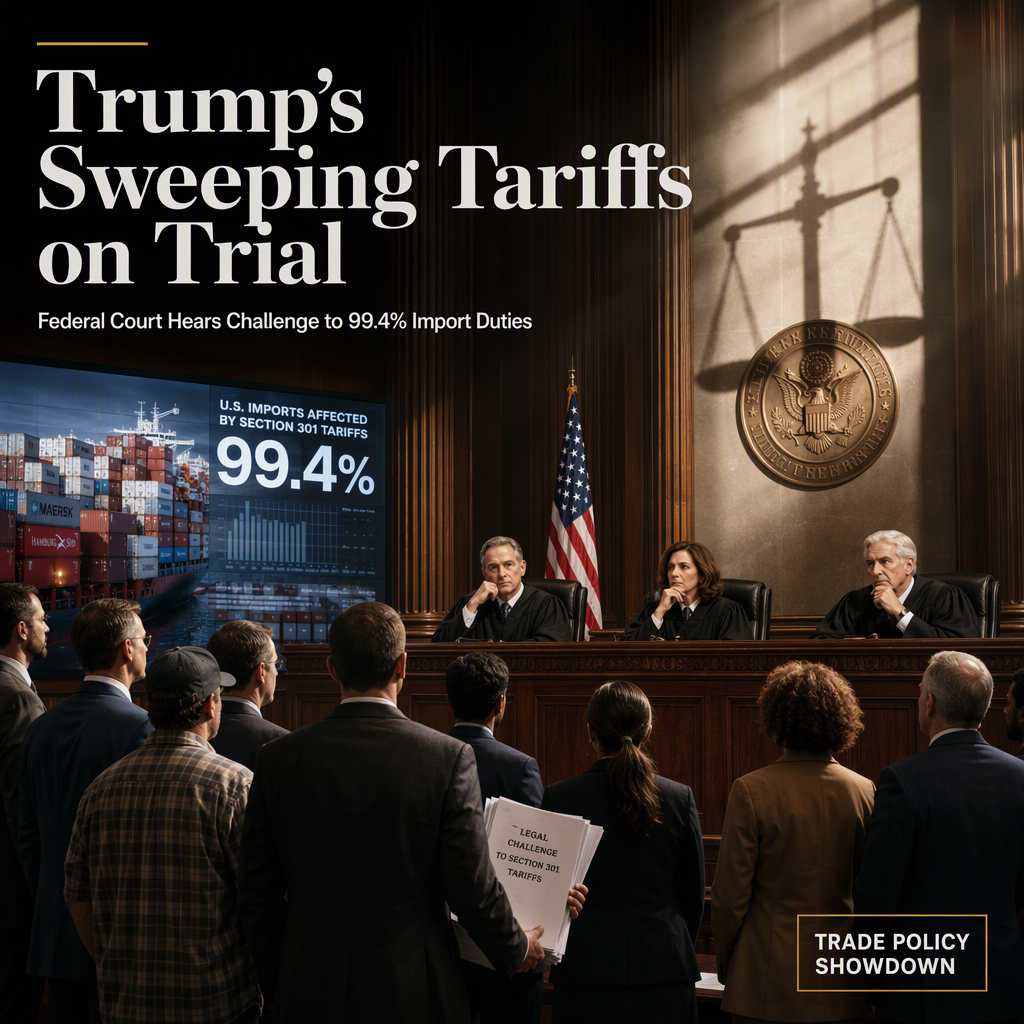 Trump's Sweeping Section 301 Tariffs Covering 99.4% of U.S. Imports Face Legal Challenge in Federal Trade Court