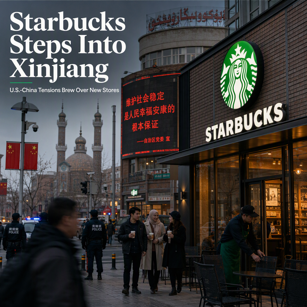 Starbucks Expands Into Xinjiang Amid U.S.-China Tensions, Drawing Political Backlash