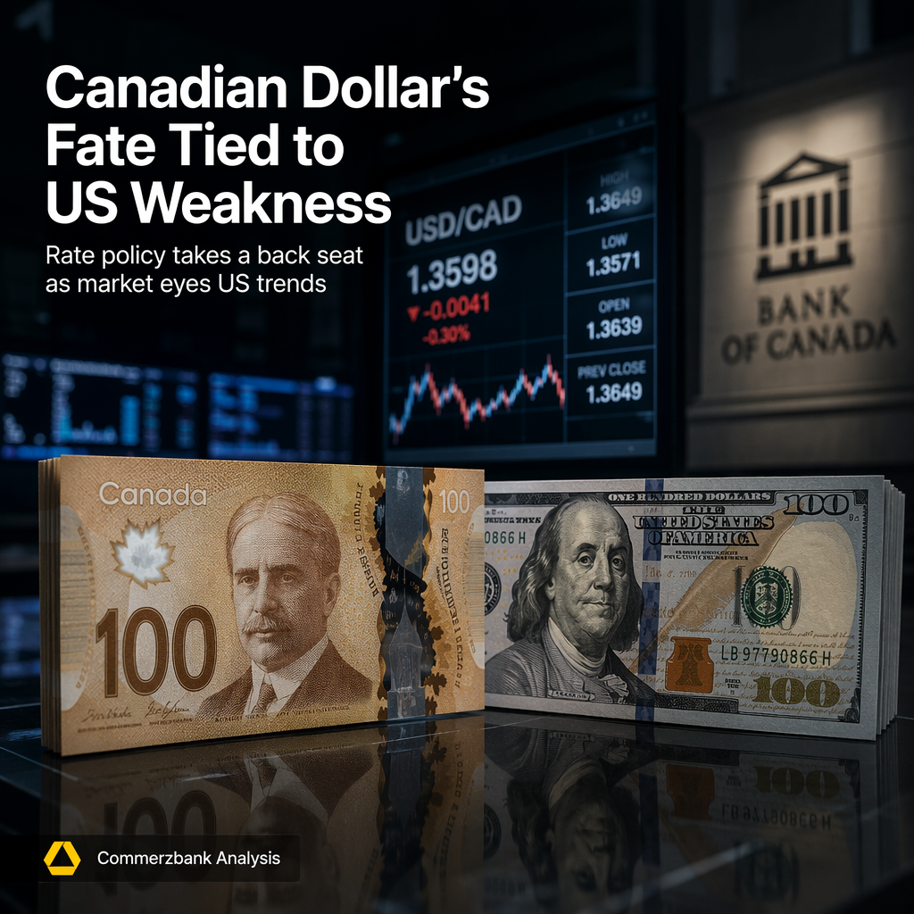 Canadian Dollar's Outlook Hinges on US Dollar Weakness, Says Commerzbank
