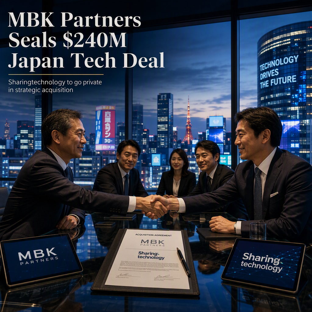 MBK Partners Announces $240 Million Acquisition of Japan's Sharingtechnology