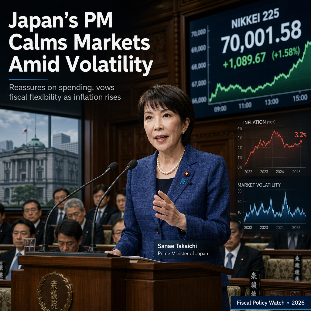 Japan PM Takaichi Reassures Markets Amid Expansionary Spending and Inflation Concerns