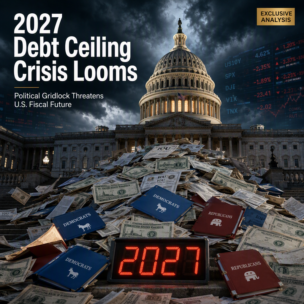 U.S. Faces Looming 2027 Debt Ceiling Crisis Amid Political Standoff Risks