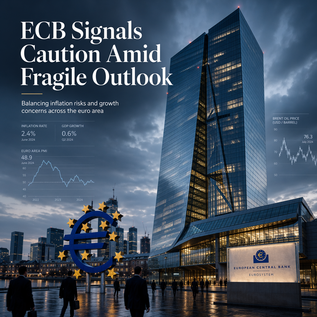 ECB Flags Fragile Euro Area Outlook Amid Balanced Inflation and Growth Risks