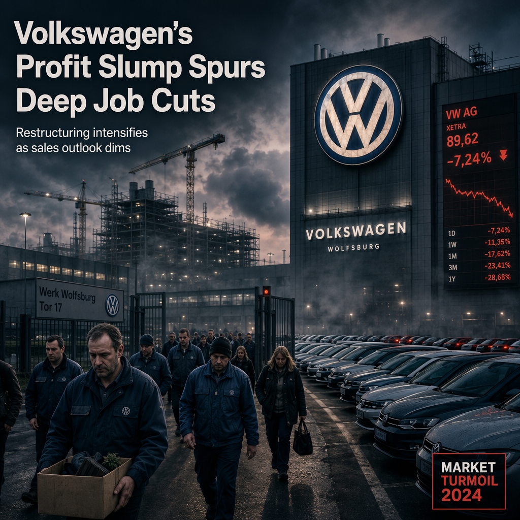 Volkswagen Profits Fall Short, Scraps 2026 Sales Growth Amid Major Restructuring and Job Cuts