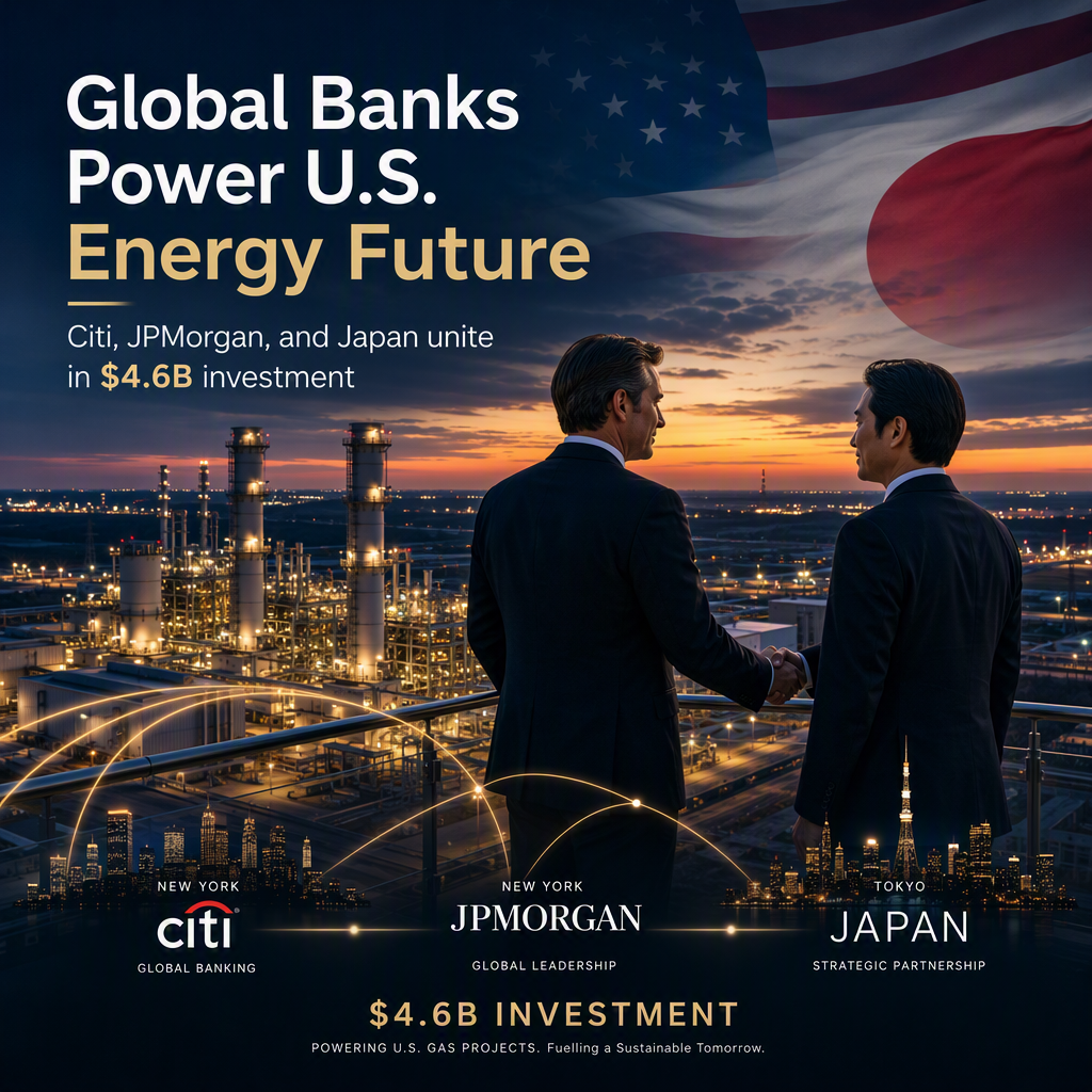 Citi and JPMorgan Partner with Japan in $4.6 Billion Financing for U.S. Gas Power Projects