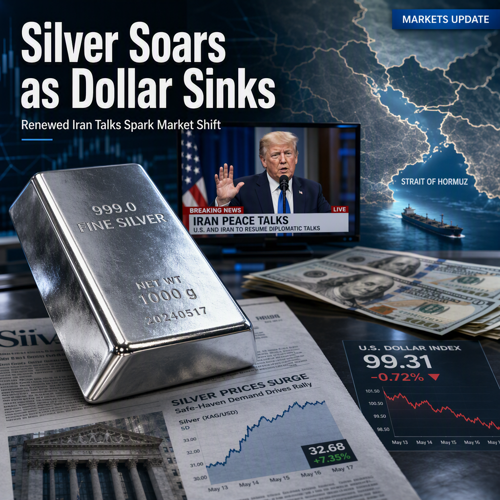 Silver Surges and US Dollar Weakens as Trump Announces Renewed Iran Peace Talks