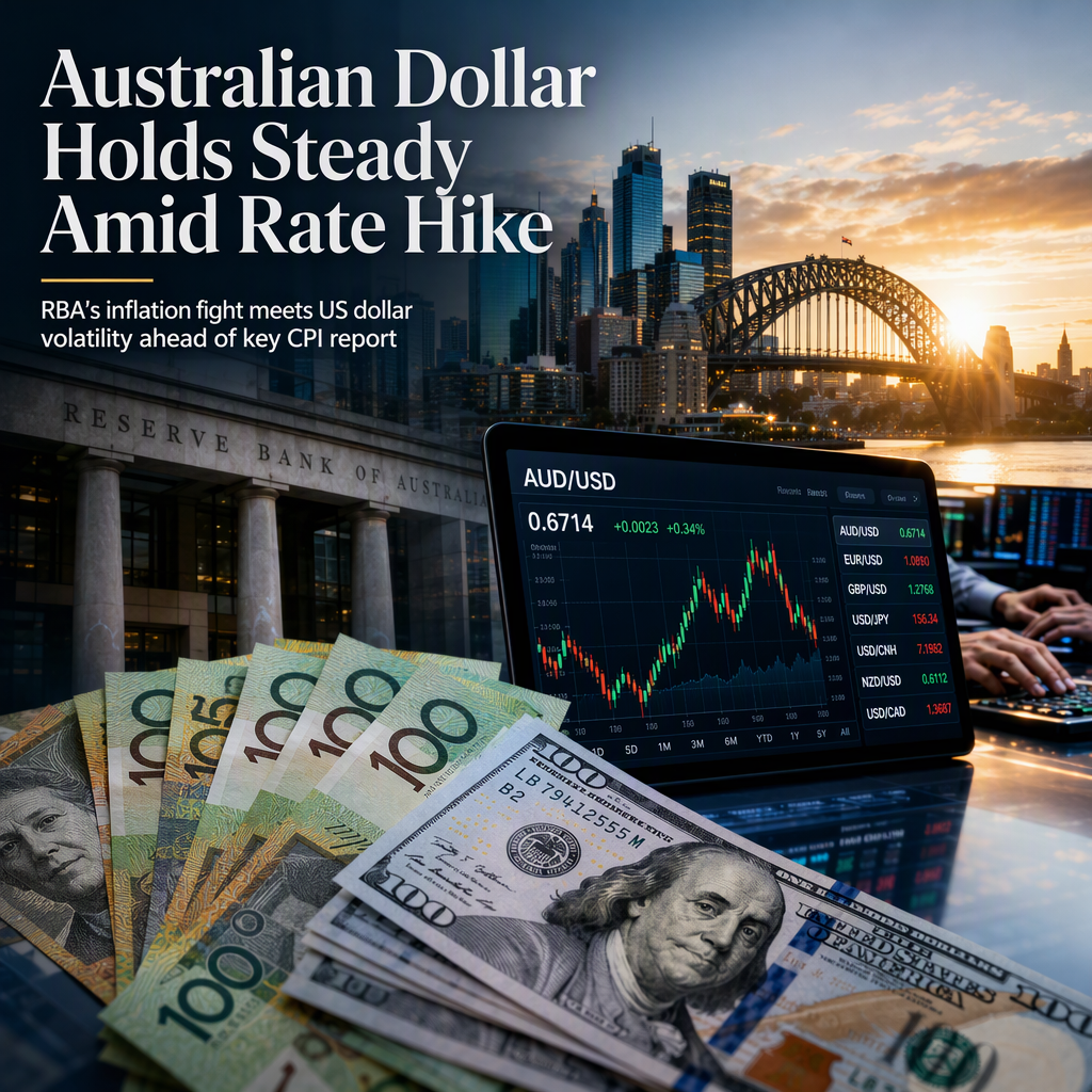 Australian Dollar Holds Range as RBA Hikes Rates, US Dollar Fluctuates Ahead of CPI Data