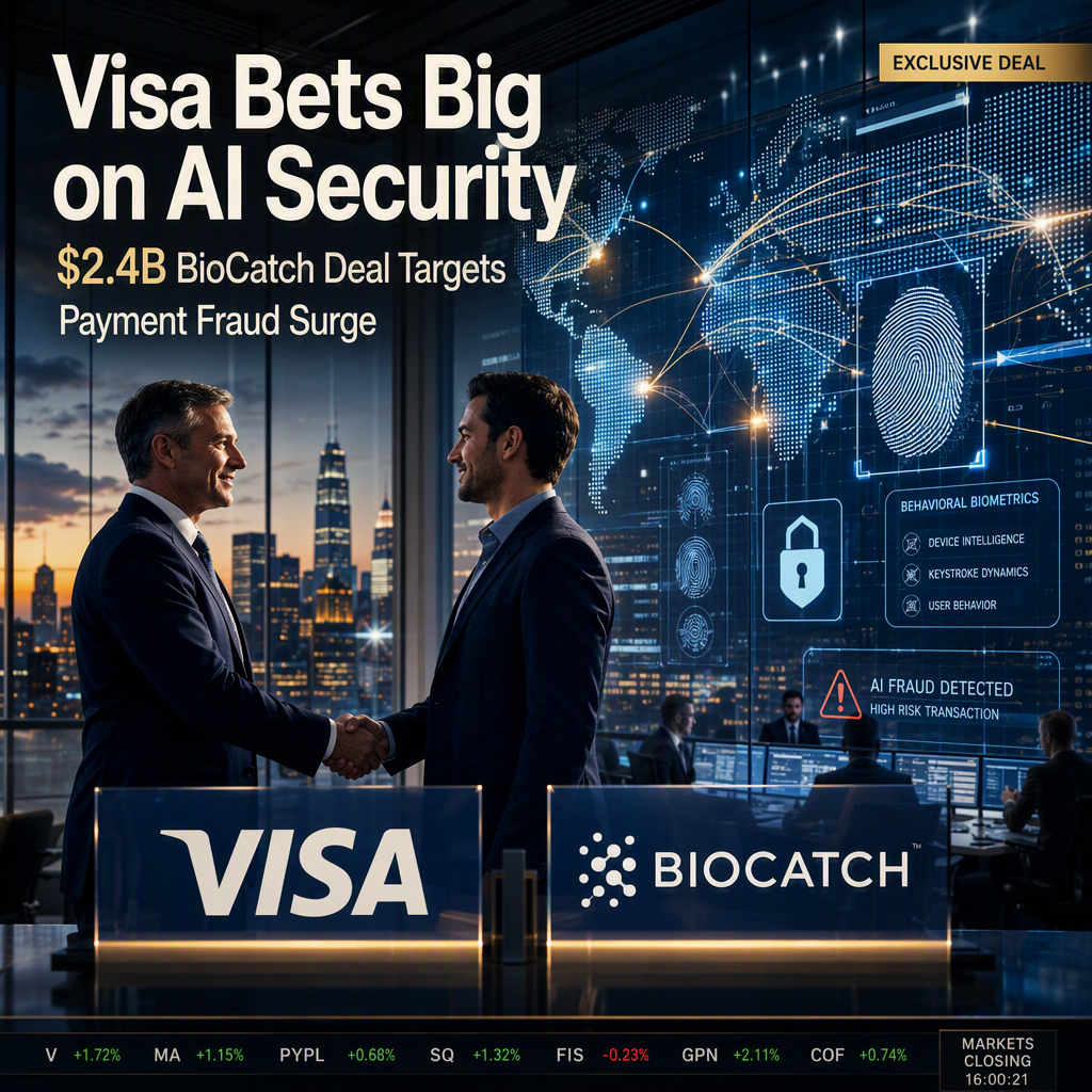 Visa Acquires BioCatch for $2.4 Billion to Combat AI-Driven Payment Fraud