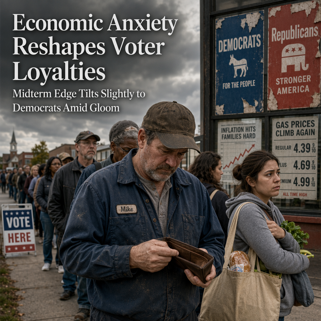 Voter Economic Discontent Challenges GOP as Democrats Gain Slight Edge Ahead of Midterms