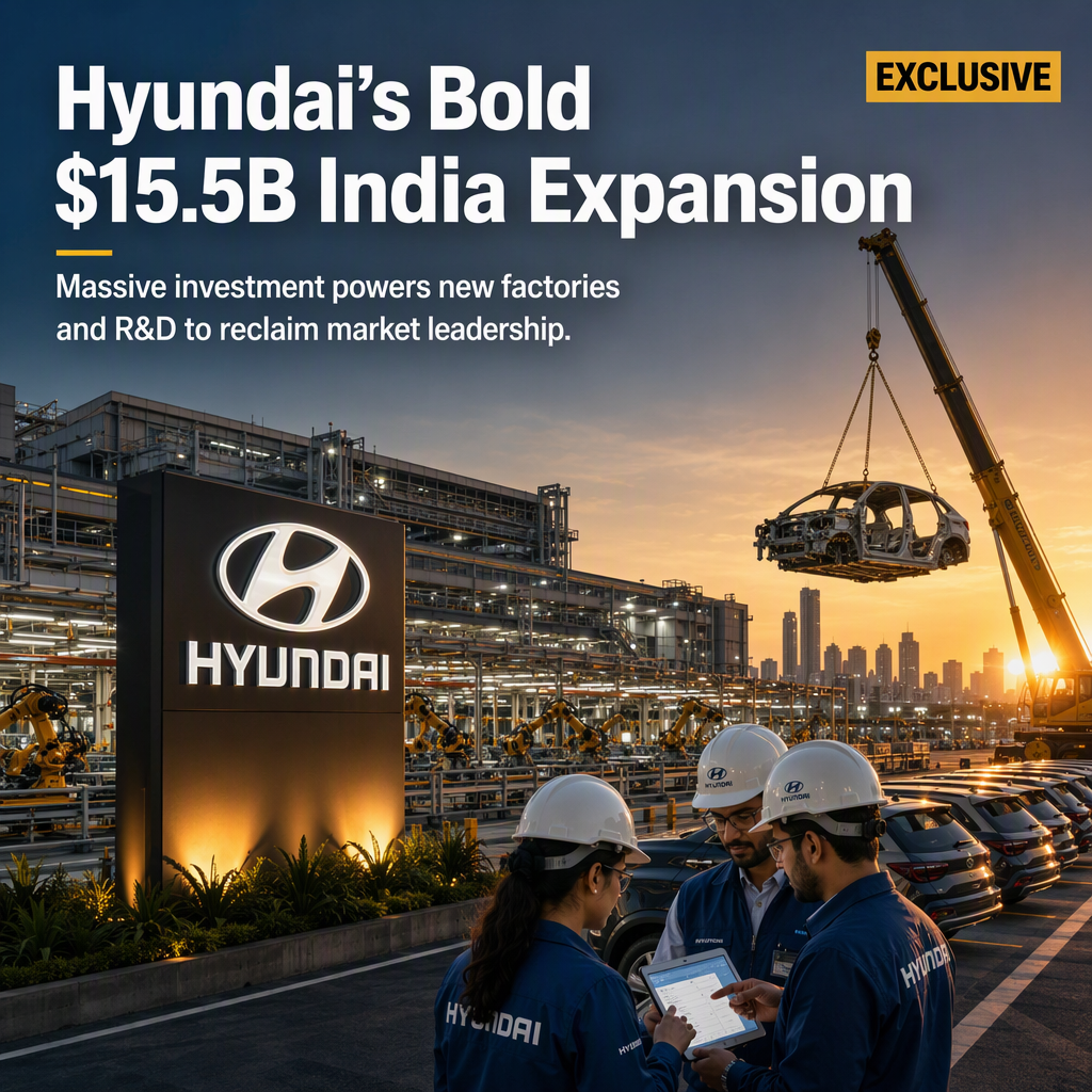 Hyundai Commits $15.5 Billion Investment to Expand Indian Manufacturing and R&D by 2032