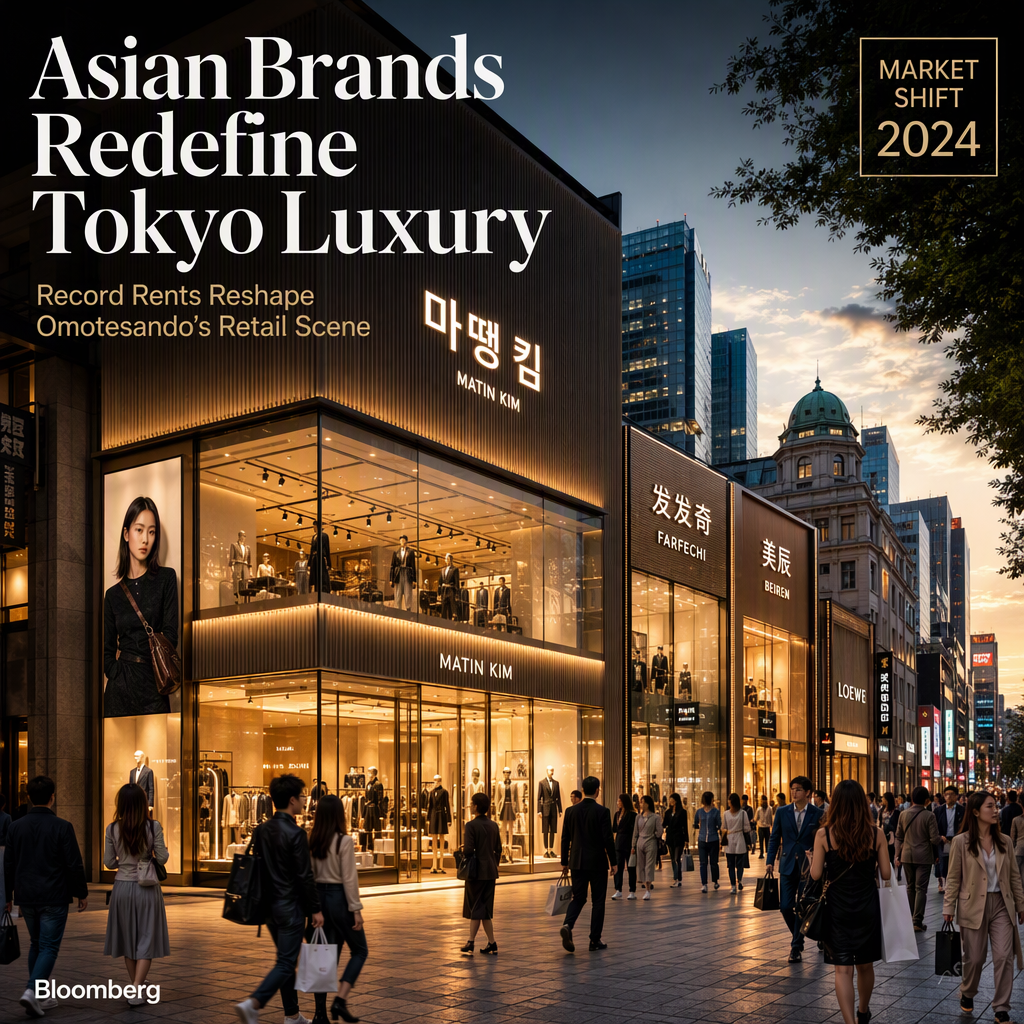 Asian Brands Drive Record Rents in Tokyo's Luxury Shopping Districts
