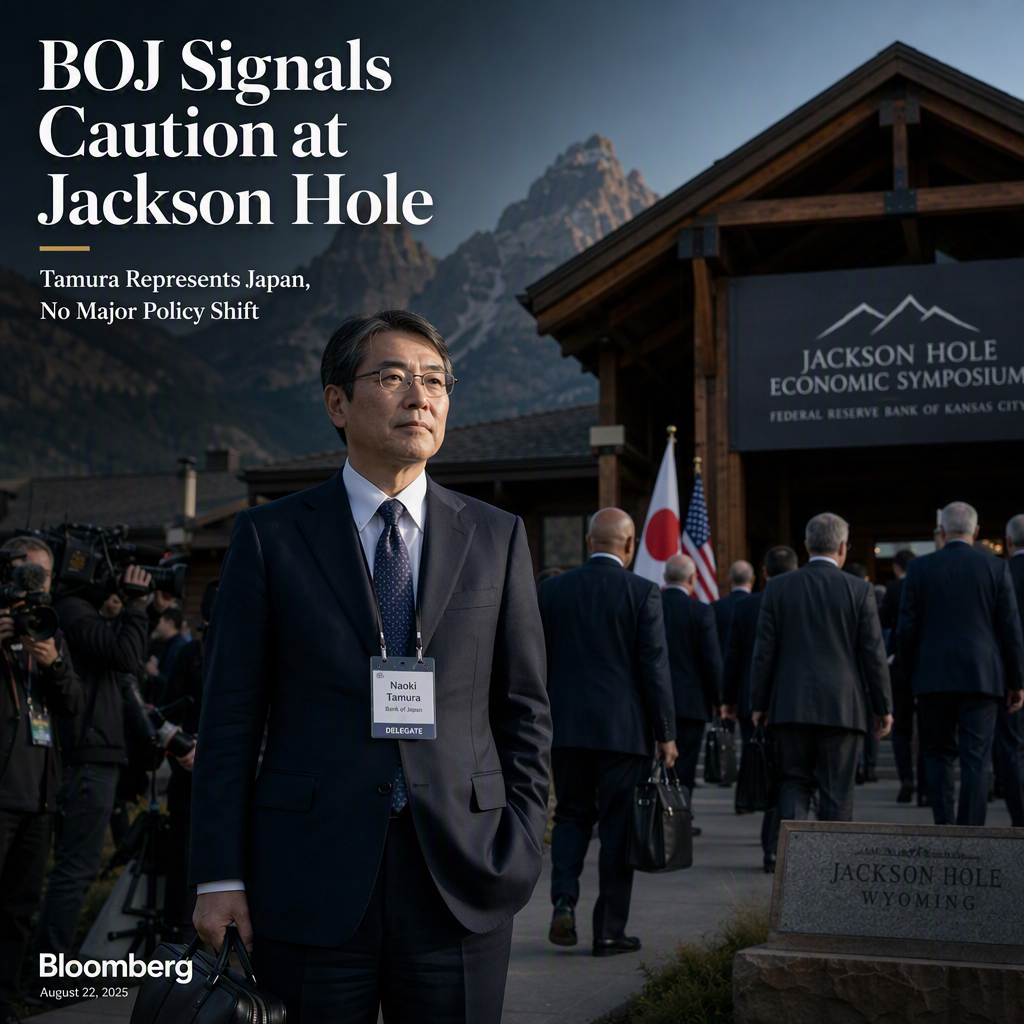 BOJ Sends Board Member Tamura to Jackson Hole, Signaling No Major Policy Shift