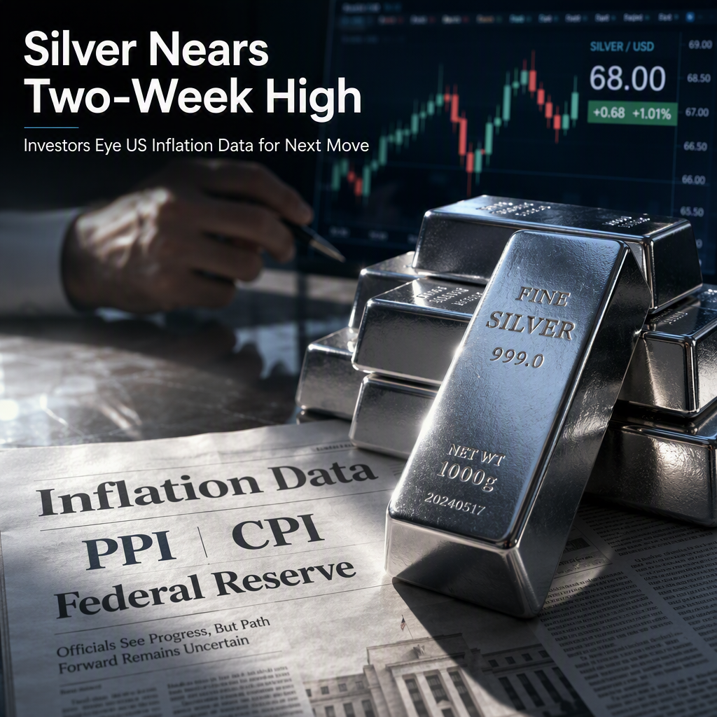 Silver Price Holds Near Two-Week High as Traders Await Key US Inflation Data