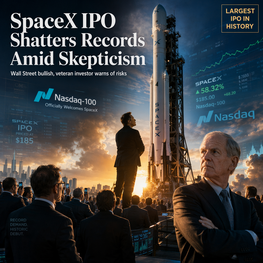 SpaceX IPO Becomes Largest in History Amid Skepticism from Market Veteran Jeremy Grantham