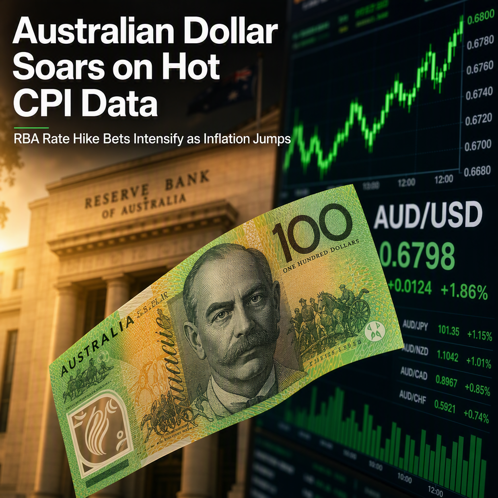 Australian Dollar Surges as Hot CPI Data Fuels RBA Rate Hike Bets