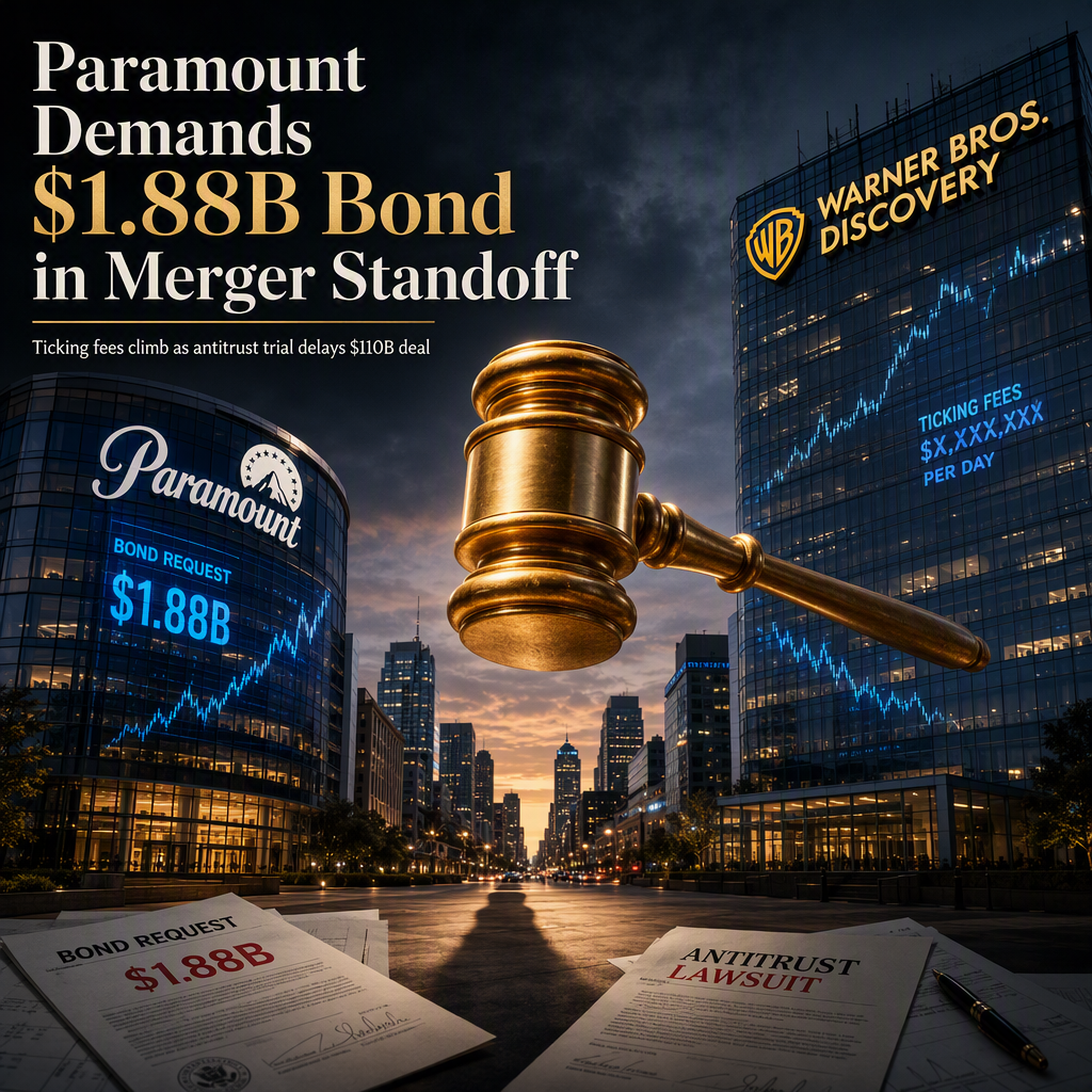 Paramount Seeks $1.88 Billion Bond from State AGs Over Warner Bros. Discovery Merger Delay